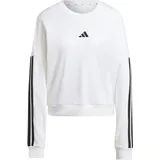 adidas Essentials Sweatshirt 3-Streifen Weiß/Schwarz XS