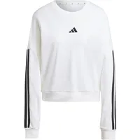 adidas Essentials Sweatshirt 3-Streifen Weiß/Schwarz XS
