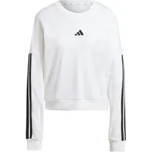 adidas Essentials Sweatshirt 3-Streifen Weiß/Schwarz XS