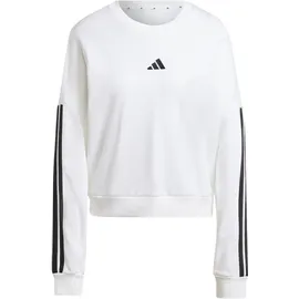 adidas Essentials Sweatshirt 3-Streifen Weiß/Schwarz XS