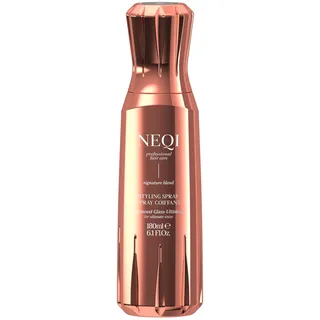 NEQI Diamond Glass Ultimate Styling Spray – Glanz-Spray, Anti Frizz Spray & Hitzeschutz für Haare bis 230°, Feuchtigkeitsschutz, Glass-Hair-Look, für alle Haartypen