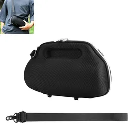 taotalhomy Hartschalen-Etui aus EVA für JBL Charge 6, stoßfeste Tragetasche mit Schultergurt, vollständiger Schutz, tragbar & reisesicher - Schwarz