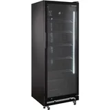 GastroHero Getränkekühlschrank GKS-360 I 360 L Getränkekühlschrank mit Glastür I  Flaschenkühlschrank mit Umluftkühlung I Bierkühlschrank abschließbar