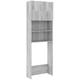 vidaXL Waschmaschinenschrank Grau Sonoma 64x25,5x190 cm