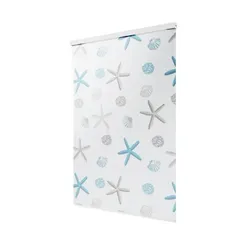 Halb-Kassetten Duschrollo 140x240 cm Modell Oceanic