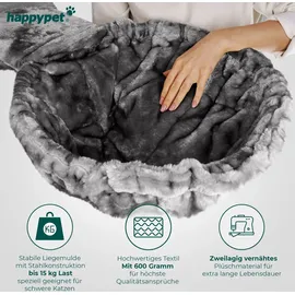 Happy Pet HAPPYPET Kratzbaum große Katzen XXL, Katzenbaum Deckenhoch, Stabil und Massiv mit Sisalsäulen und Dicker Bodenplatte, Ideal für Schwere