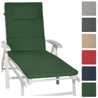 Beautissu Rollliegenauflage Loft RL 200x60x5cm Dunkelgrün
