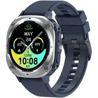 Smartwatch Herren, 1.45" AMOLED Herren mit Anrufe tätigen/Empfangen, 115+Sportmodi Fitnessuhr mit Herzfrequenz/Schrittzähler/Schlafmonitor, IP68 - Dunkelblau