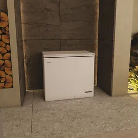 Haier Gefriertruhe HCE200C 84,5 cm hoch, 91,5 cm breit, Kompakte Größe: Flexibel einsetzbar, silberfarben