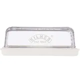 Kilner Käse-Aufbewahrung Käseglocke aus Glas und Keramik 20 x 12,5 x 7,3 cm