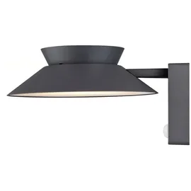 Nordlux Justina Solar Wandleuchte LED, Außenwandlampe IP44 Anthrazit