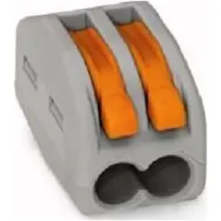 WAGO GmbH& Co. KG Verbindungsklemme 2x0,08-4qmm grau 222-412