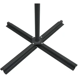 vidaXL Ampelschirm mit LED-Leuchten 250 x 250 cm grün