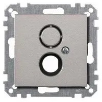 Merten Zentralplatte für BNC/TNC-Buchse, aluminium