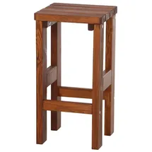 Fun Star Tessin Barhocker 39 x 39 x 76 cm Braun