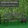 Outsunny Gartenbank 150 x 59 x 90 cm Schwarz