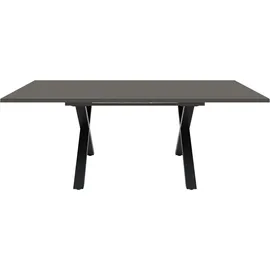 Mäusbacher Esstisch 160/210 x 75 cm Glas Grau/Schwarz