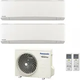 panasonic dual split inverter klimagerät serie etherea weiß 9+9 mit cu-2z35tbe r-32 9000+9000 weiß modell 2018