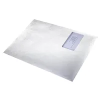 Tyvek 00011796 Versandtasche C4 (229x324 mm), weiß, mit Fenster,