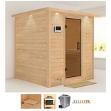 KARIBU Sauna »Menja«, (Set), beige