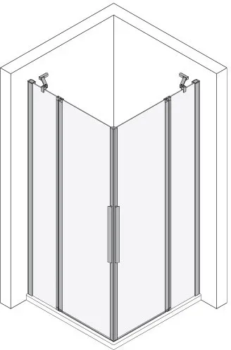 Koralle Eckdusche myDay EPFS R 90, VB01609020A71 VB01609020A71