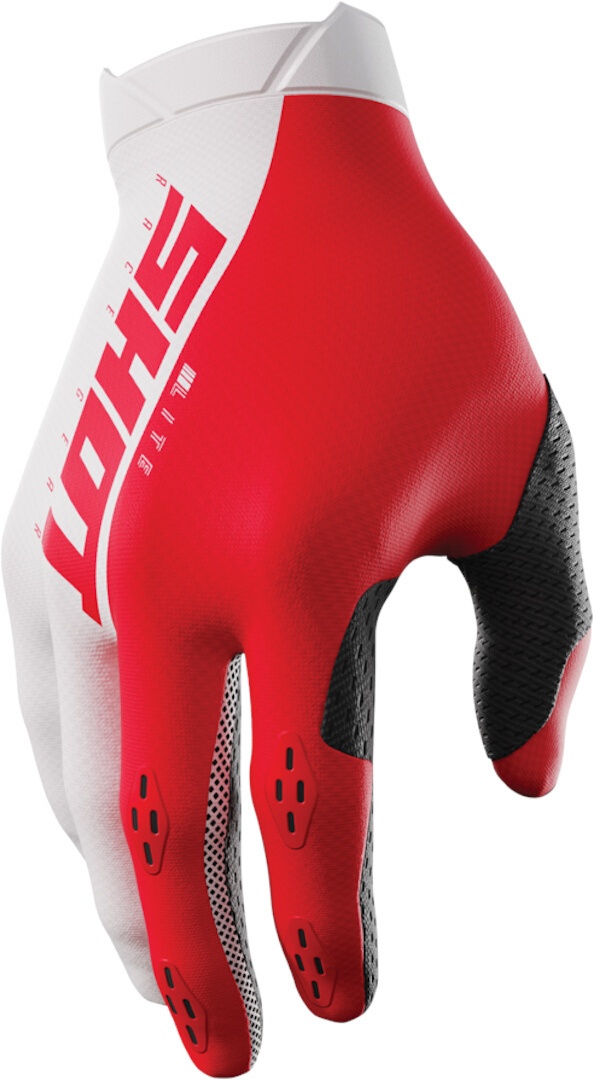 Shot Lite Motorcross handschoenen, wit-rood, XL