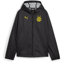 PUMA BVB Borussia Dortmund Training Allwetterjacke Kinder 02 - PUMA black/faster yellow 152