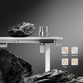 SENSE7 NOJO Gaming-Tisch Weiß PC