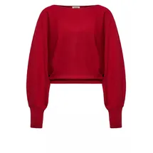 Drykorn Strickpullover mit U-Boot-Ausschnitt Rostrot L