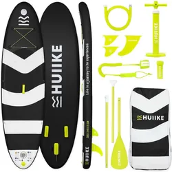 Stand Up Paddling Board Premium Zubehör, HUIIKE, Schwarz, große Stabilität schwarz 305 MM