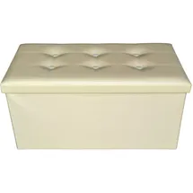 Rebecca Mobili Hocker Rebecca Kunstleder 38 x 76 x 38 cm Beige