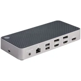 Startech StarTech.com USB-C Drei Monitor Docking Station - HDMI/DP Dreifach 4K USB Hub - GbE - 100W PD - Universelle Multi-Monitor Dockingstation - Thunderbolt 3/4 Kompatibel (116E-USBC-DOCK)