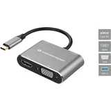 Conceptronic DONN16G - Dockingstation - USB-C 3.2 Gen 1 - VGA HDMI