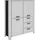 byLIVING Highboard 120 x 137 x 40 cm Schwarz/Weiß