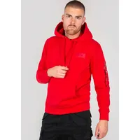 Alpha Industries Back Print Kapuzenpullover Speed Red XL