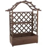 MCW Hochbeet MCW-P66 138 x 110 x 44 cm Braun