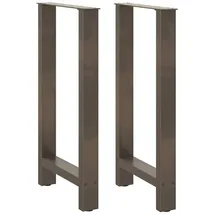 vidaXL Bartischbeine Naturstahl 2 Stk. 50x(90-91) cm Stahl