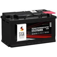 SIGA Autobatterie EFB 80Ah 800A/EN 12V Starterbatterie Start Stopp Batterie
