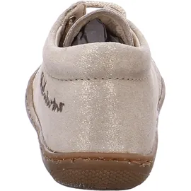 NATURINO Cocoon-Lauflernschuhe aus Veloursleder in Glitter-Optik Gold 21