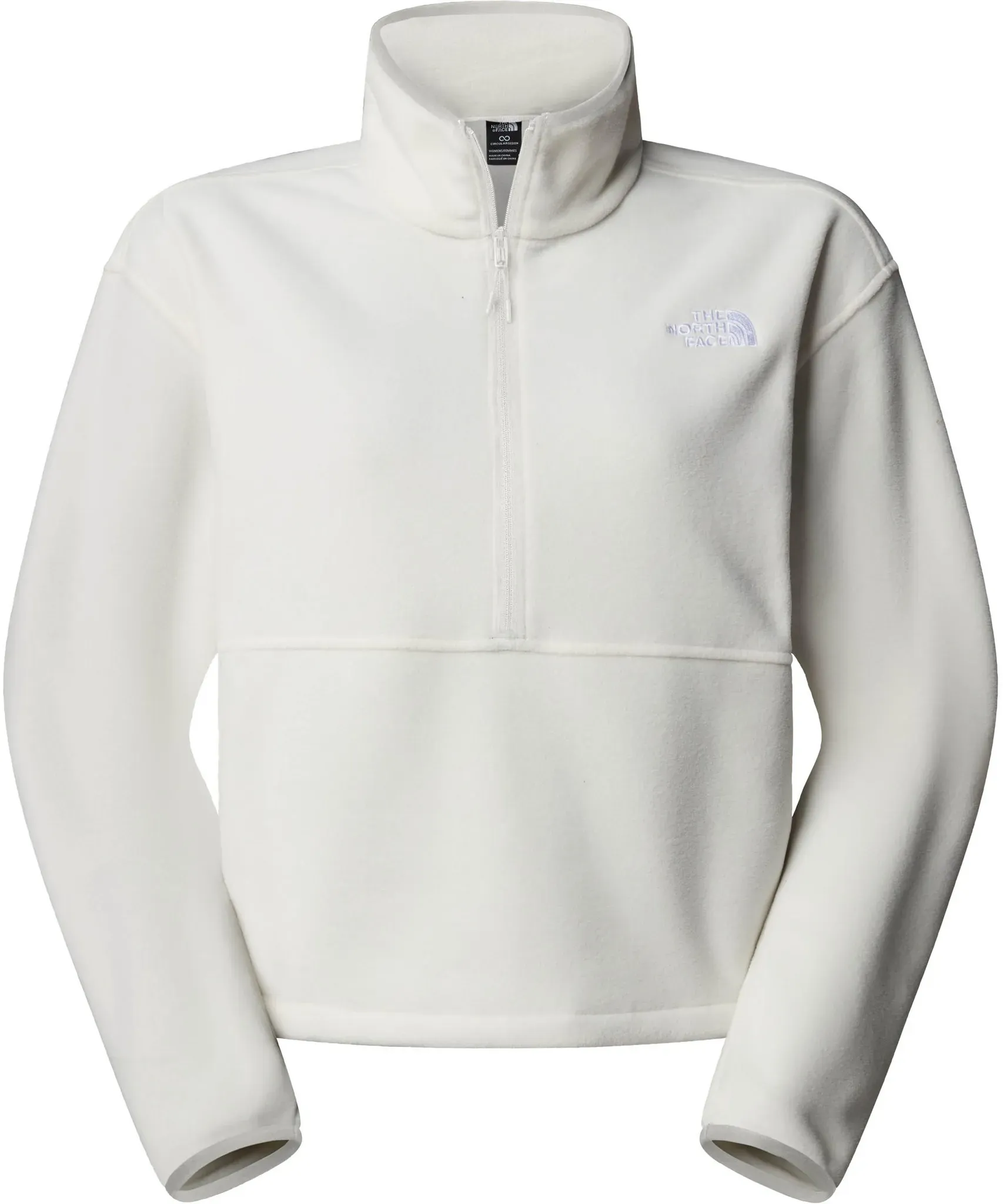 The North Face GLACIER Fleeceshirt Damen in white dune, Größe L - weiß