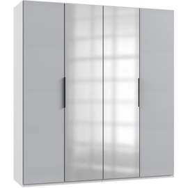 WIMEX Level 200 x 216 x 58 cm weiß/Light grey mit Spiegeltüren