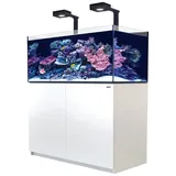 Red Sea REEFER 425 Deluxe (G2 - Modelljahr 2022) 2 x ReefLed 160 Meerwasseraquarium mit Unterschrank weiß
