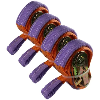 Baumarktplus 4x Spanngurte Autotransport Zurrgurt Radsicherung PKW KFZ Trailer Anhänger Verzurrsystem 2t 2to 2000 kg ORANGE