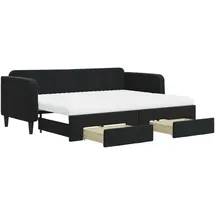 vidaXL Tagesbett 80 x 200 cm Schwarz