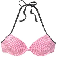 Buffalo Push-Up-Bikini-Top Damen Rosa/Schwarz 42 Cup C