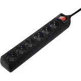 Hama Steckdosenleiste 5 m Schwarz 6 St.