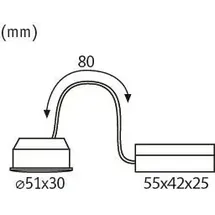 Paulmann Einbauleuchte Nova Coin 1 rund 51mm 6W 530lm 4000K Satin