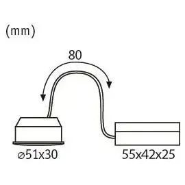Paulmann Einbauleuchte Nova Coin 1 rund 51mm 6W 530lm 4000K Satin