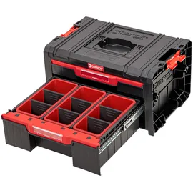 QBRICK System Pro Drawer 2 Werkzeugkoffer 2 Schubladen schwarz 450 x 310 x 244 mm