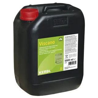 Kerbl Sägekettenöl H Viscano (5 Liter Kanister, Viskosität bei 40 °C: 100 mm2/s, mineralisches Hochleistungs-Kettenöl) 29860, schwarz